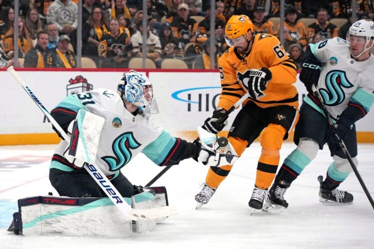 Montour's OT winner carries Seattle past Pittsburgh, 3-2